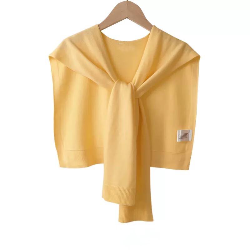 Женский легкий вязаный кардиган-шаль