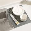 Thickened Heatproof Silicone Drying Mat With Sloped Designs Nonslip Base For Kitchen Counter Protections