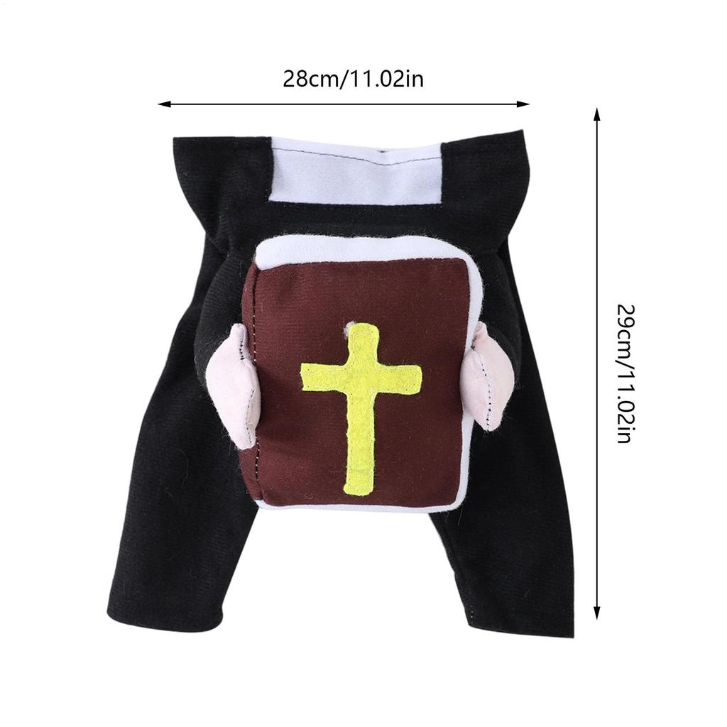 Funny Dog Outfit Pet Minister Clothes Pet Apparel Cute Dress Up For Christmas Events Themed Birthdays Holiday Halloween Parties