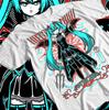 Hatsune Miku T Shirt Anime Girl Kawaii Project Diva Vocaloid GifT Shirt All Size T-Shirt Mens Kids