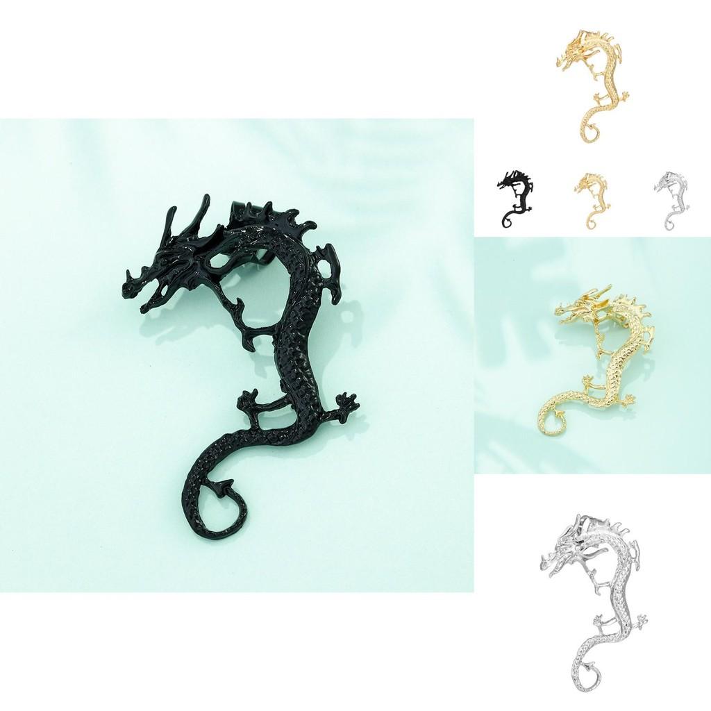 Fashionable Chinese Dragon Earrings With Alloy Material Perfect For Celebratory Gifts