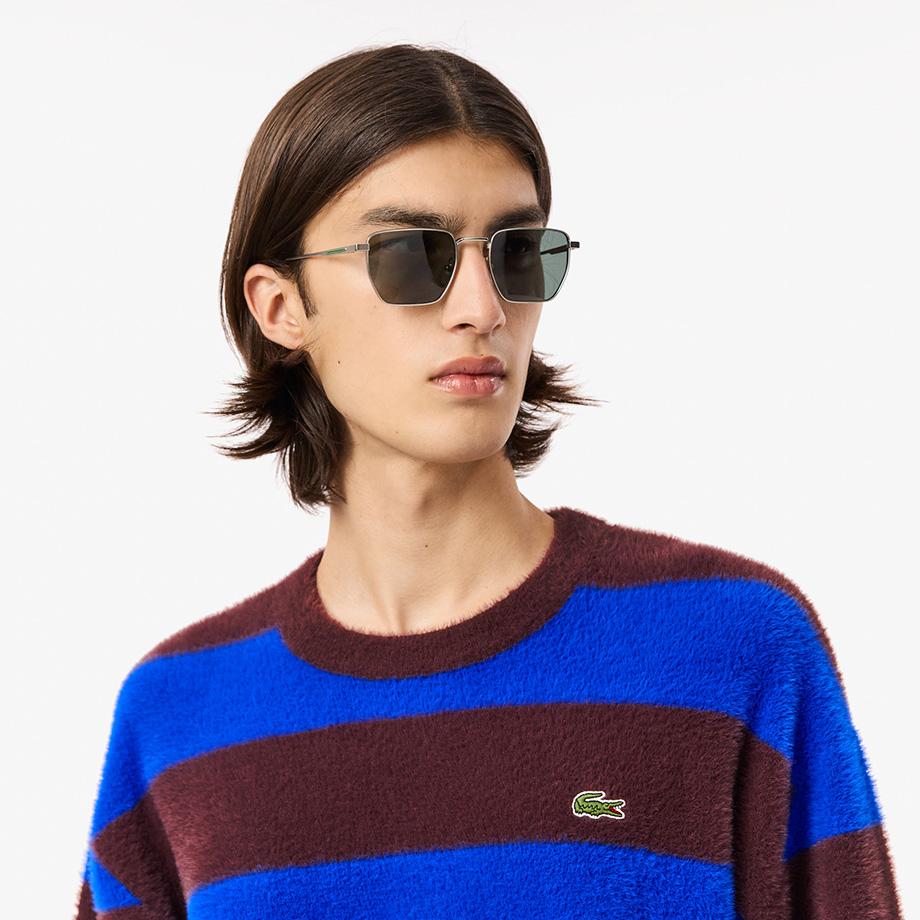 [Lacoste] Men's Double-Face Stripe Pullover AH2915-54NIB7