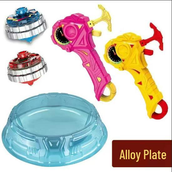 Free Shipping Dual Alloy Burst Gyro Toy - Magic Light Pull String Battle Gyro