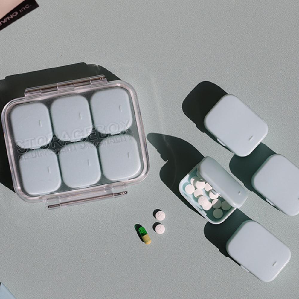 

Lightproof Assembled Pill Box Double Sealed Plastic Pill Case Mini Pill Container Organizer Travel розовый