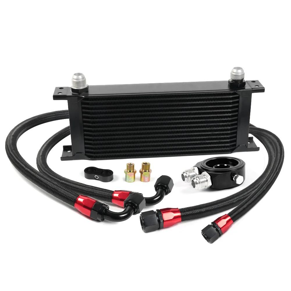 Car Universal British Style 10 Rows 15 Rows Radiator New Condition Engine Oil Cooler Kit Oil Radiator AN10