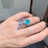 Sace Gems Classic Copper Alloy 10*12mm Zircon Ring Ladies Jewelry Wedding Promise Party Gift