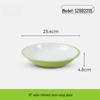 Wuhe 10-Inch Solid Color Melamine Round Plate