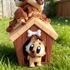 3D Printed Dog House Figurine Movable Joints Mini Puppy Figure Statue Stress Relief Fidget Toy Home Office Desktop Decoration