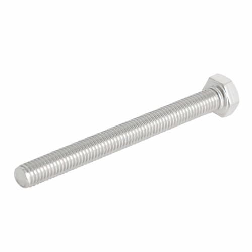 Aopin M6 x 100mm Hex Bolts, Grade 5.8 Stainless Steel, Fully Machine Threaded, SUS304, 5 Pieces