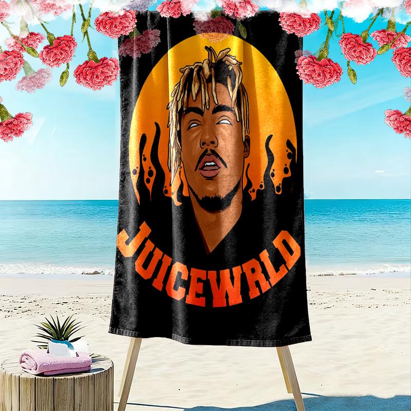 Juice Wrld: Legacy Emotion Music beach towel Outdoor camping soft seaside quick-drying swim towel Outdoor pool towel Comfort beach towel