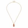 Drip Oil Gourd Pendant Necklace Red Enamel Peanut Pendant Necklace  Women Girl