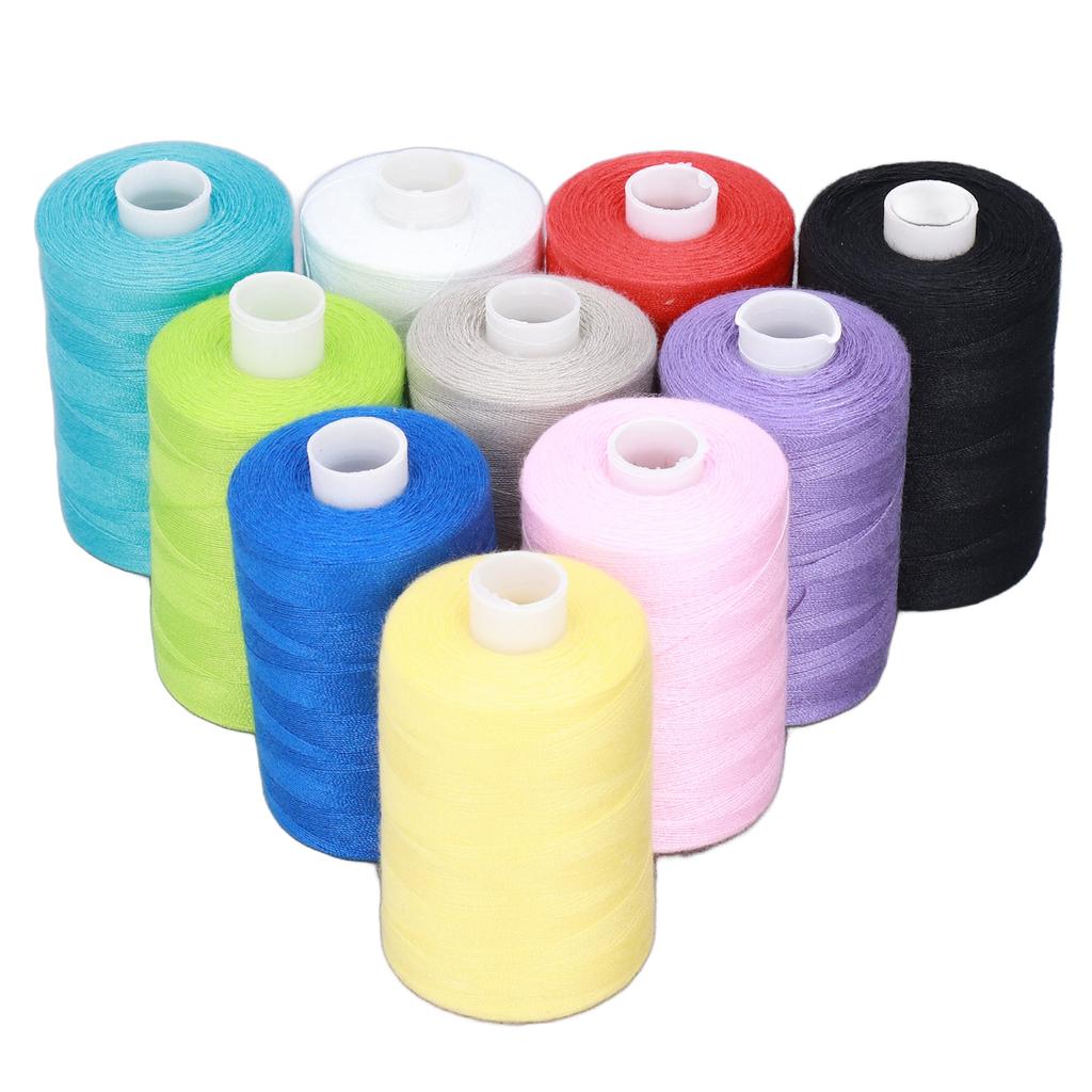 10 ks Šicí nit Bohaté Jasné Barvy Vysoká Pevnost Vysoce Odolná Prémiový Polyester Široká