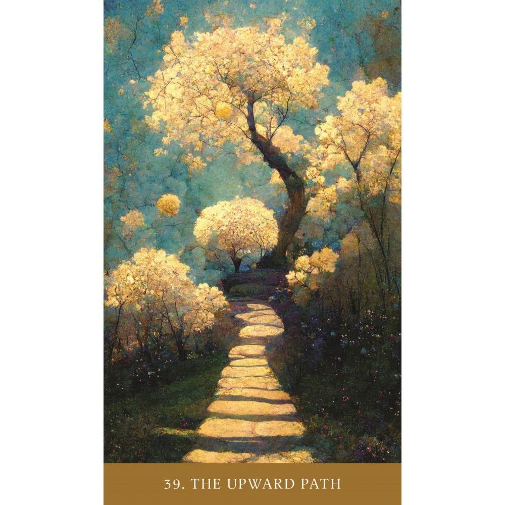 39 Stück Karten Der Pfad des Lichts Oracle: Heilung und Selbstbeherrschung durch die Weisheit der Bhagavad Gita 10,4*7,3cm