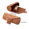 PU Leather Lipstick Storage Bag Protective with Lid Mini Lipstick Cover Portable Solid Color Seal Organizer Cosmetics