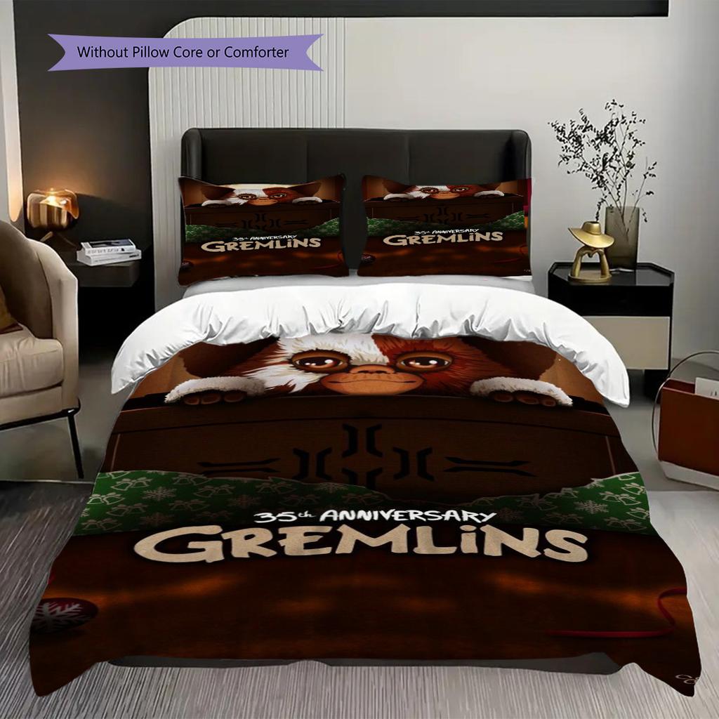Gremlins 35Th Anniversary Special Edition Threepiece Set 1 Duvet Cover 2 Pillowcase Without Core Soft And Comfortable