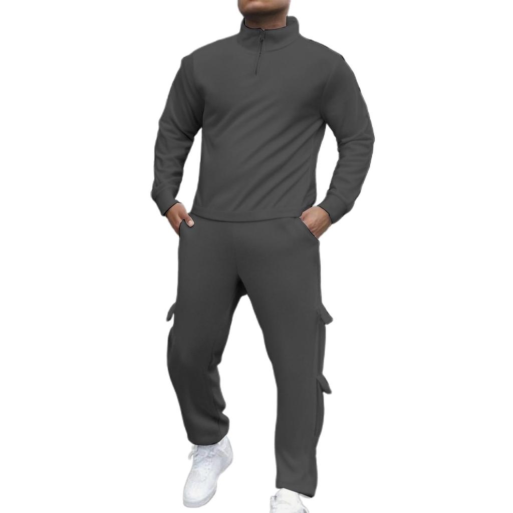 Mens Sweatsuit Set 2 Piece Athletic Tracksuit Sports Tops+Pants