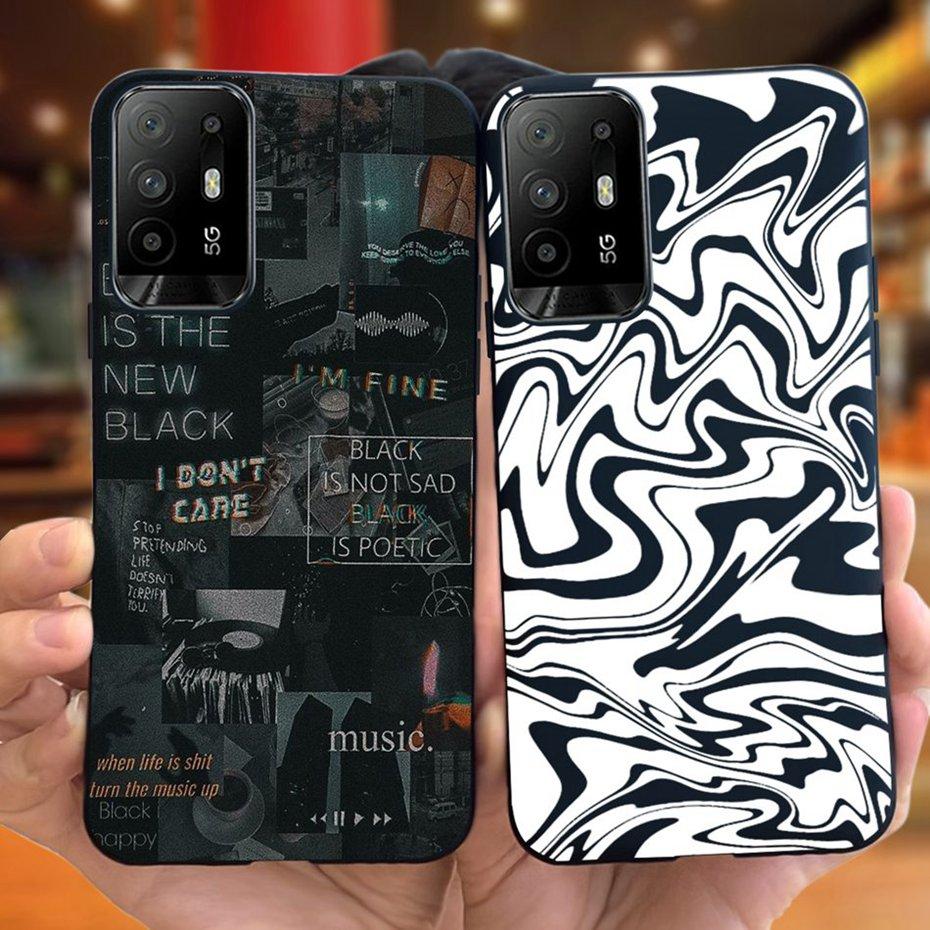 Fashion Case For OPPO Reno5 Z CPH2211 Soft Silicon Shockproof Protective Cover For Oppo Reno 5Z 5G Phone Cases
