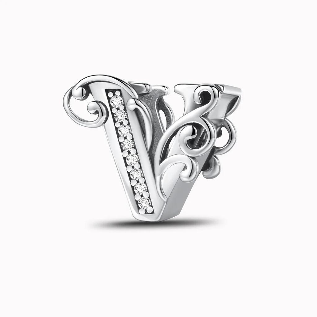 Kupfer Englische Buchstaben Anhänger Perlen Passen Original Pan DIY Armbänder Machen Geschenk Von Hoher Qualität Feiner Schmuck