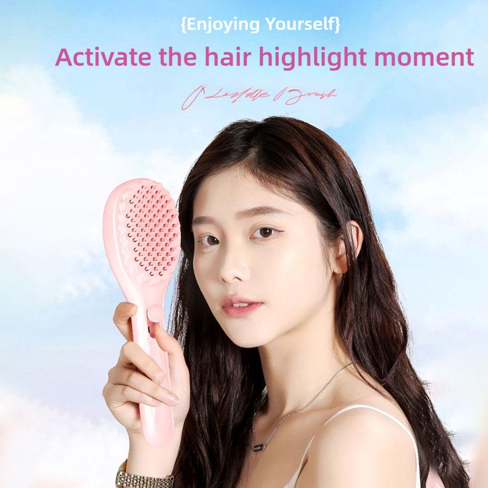 Self-Cleaning Hair Brush Anti-Static Massage Comb Retractable Massager Brushes Combs Tool Rotat D0X1