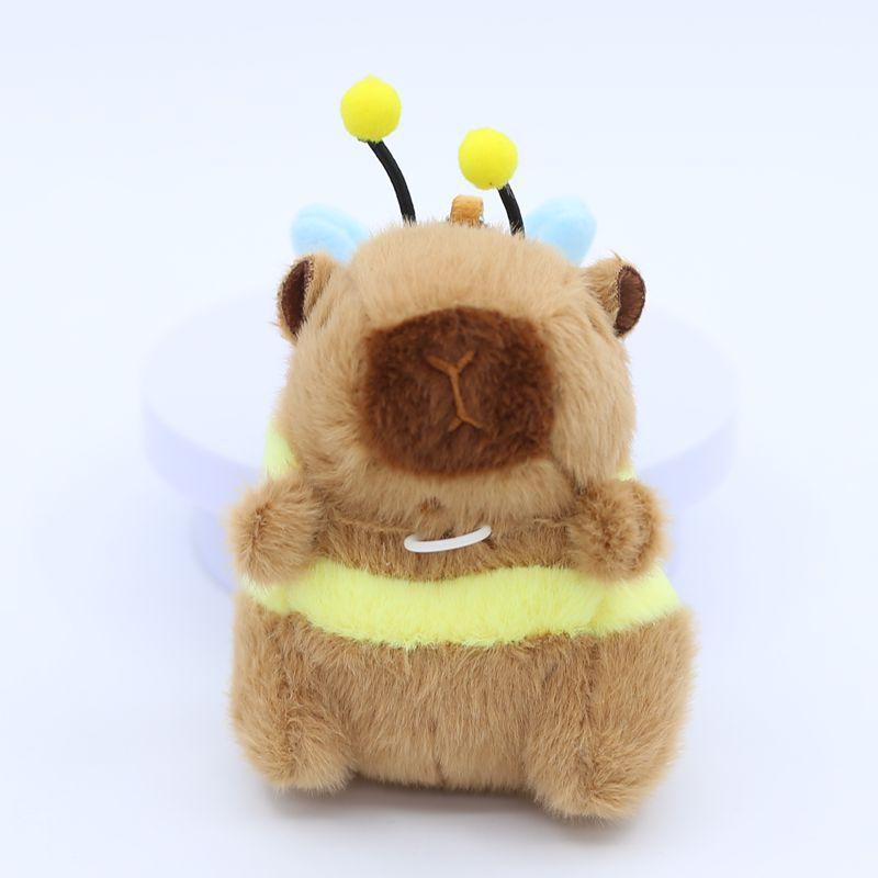 Niedlich Niedlich Flügel und Bewegliche Bienen Kapibara Anhänger Plüschtiere Puppe Taschenanhänger Schlüsselanhänger