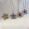 Vintage Evil Dragon Eye Pentagram Skull Anhänger Halskette Punk Gothic Style Halskette Party Schmuck Neutrales Geschenk