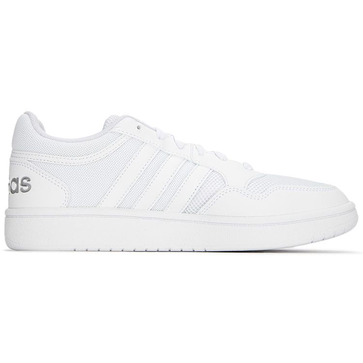 adidas Scarpe da ginnastica unisex Hoops 3.0 Summer Bianco Argento Metallizzato Bianco nuvola GX6893