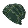 Custom GTI Tartan Plaid Beanie Hat Warm Bonnet Cap Adults Knitted Hats Headwear Vintage Street Skullies Beanies for Women Men