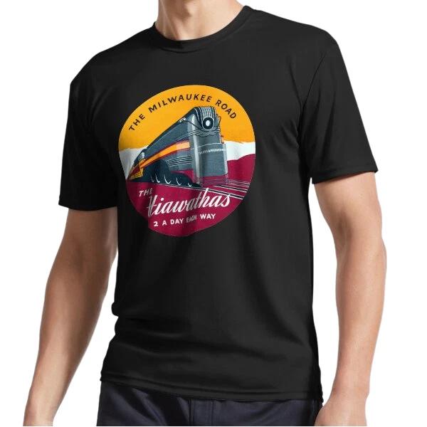 

New 1939 Hiawatha Passenger Train Fleet Active Logo T-Shirt Funny Size S to 5XL L