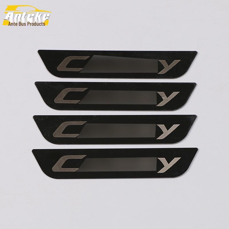 Stainless Steel Anti-Kick Pad & Decorative Sticker for 18 Camry Models – Door & Armrest Protection