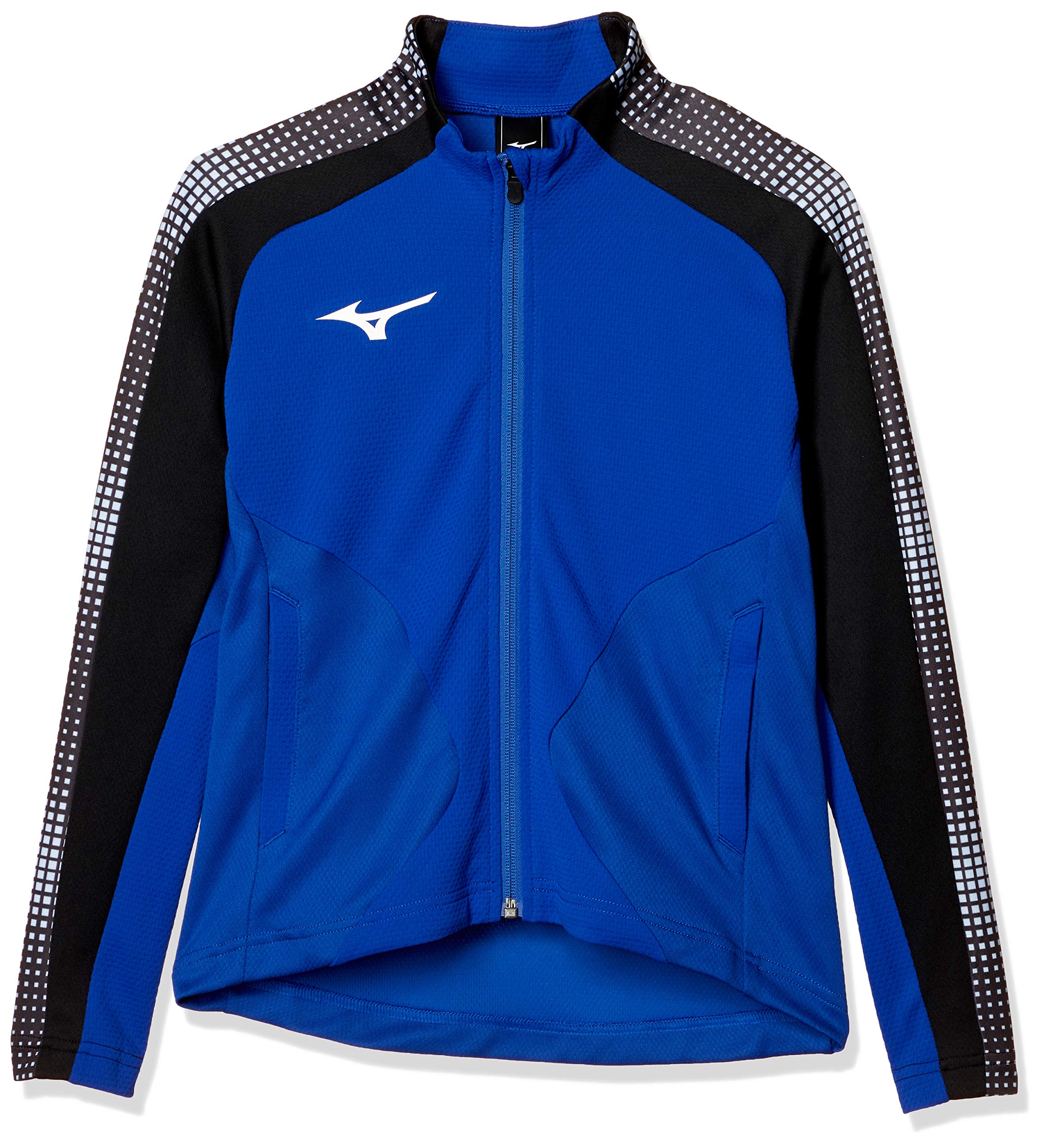 

Mizuno Soccer Soft Knit Jacket Slim Surf Japan Size M to Japanese Size (Full Zip), Fit, P2MC0035, Blue, (equivalent M)
