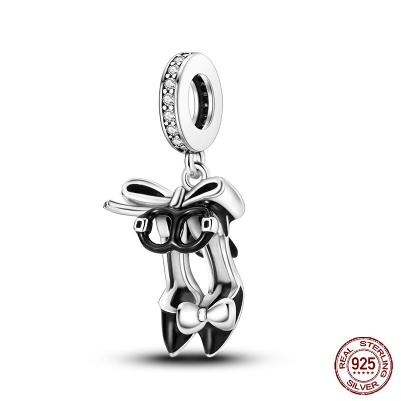 100% Copper High Heels Lipstick Lifestyle Collection Charm Beads For Brand Original Bracelet Diy Jewelry