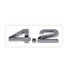 2.4 3.6 4.2 Car Logo Sticker Rear Bumper Trunk Sticker Center Cover For 6hb Sline A1 A2 TT A4 Q1 B5 Q3 Q4 B7 Q8 S2 RS S4 S5 S6 bh6