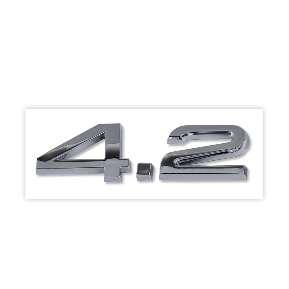 2.4 3.6 4.2 Car Logo Sticker Rear Bumper Trunk Sticker Center Cover For 6hb Sline A1 A2 TT A4 Q1 B5 Q3 Q4 B7 Q8 S2 RS S4 S5 S6 bh6