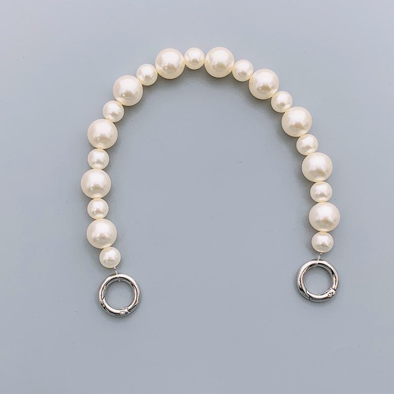 Capa de celular com corrente de pérolas faça você mesmo para mulheres da moda com pingente de cristal antiqueda