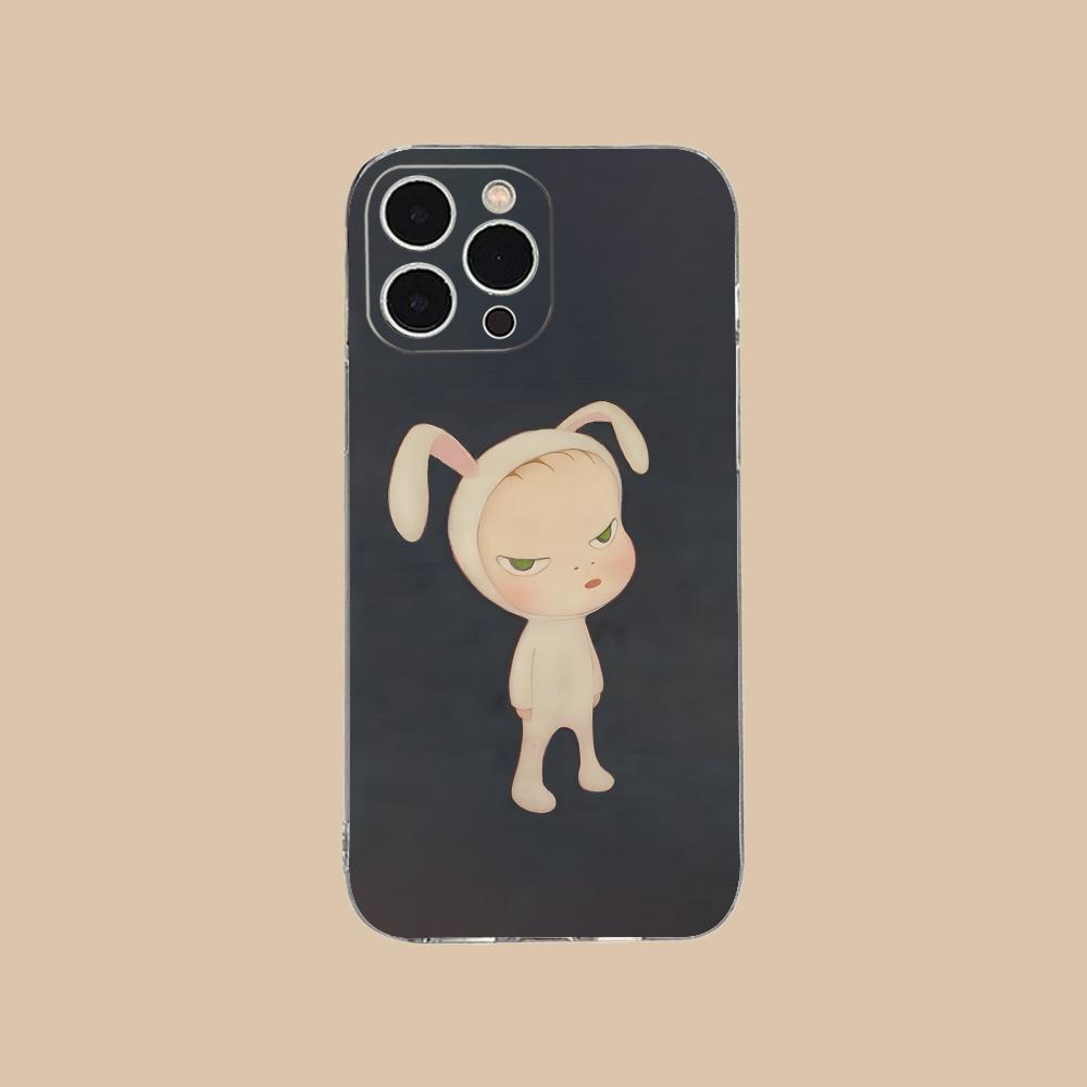 Anime Yoshitomo Nara Phone Case for iPhone 17 16 15 14 13 12 11 X XR XS Air Pro Max Plus Mini Clear Colorful Cover Luxury Pretty