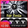 Samolepka na auto 2025 Nová Tesla 4KS Krytky středových krytů kol auta Samolepka Logo náboje auta Samolepky pro Tesla Model X Y Model S model 3