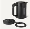 Amazon Basics Electric Kettle with Removable and Black 1.0L Lid, Spill-Proof Lock, Boil-Dry Protection, 1250W,