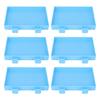 6PCS Plastic Rhinestone Storage Trays Blue Diamond Art Painting Tray Gem Sorting Plate  Bead Sorting