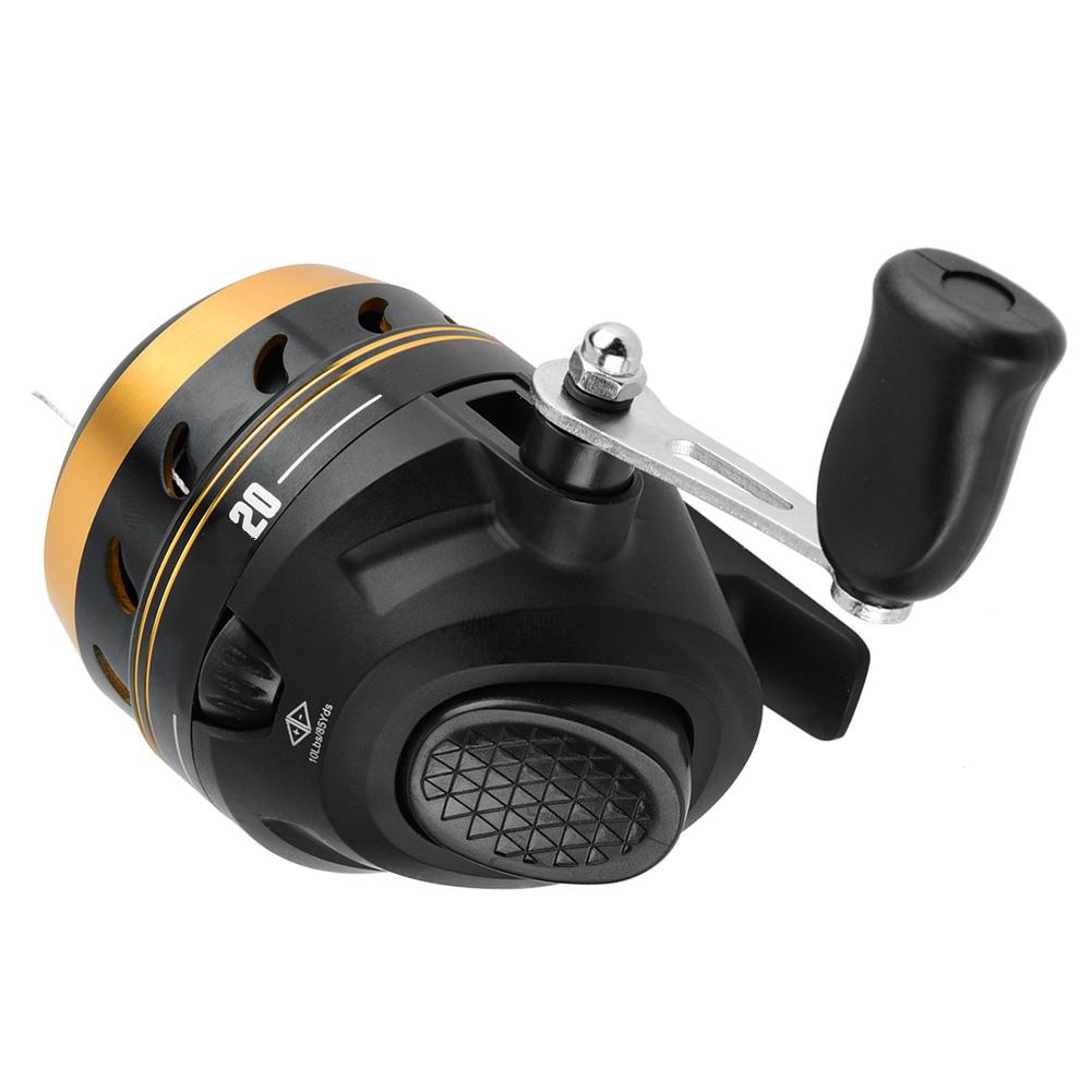 SY20 Shot Fishing Wheel Metal Fish Built in Line Casting Reel for Fishing Golden