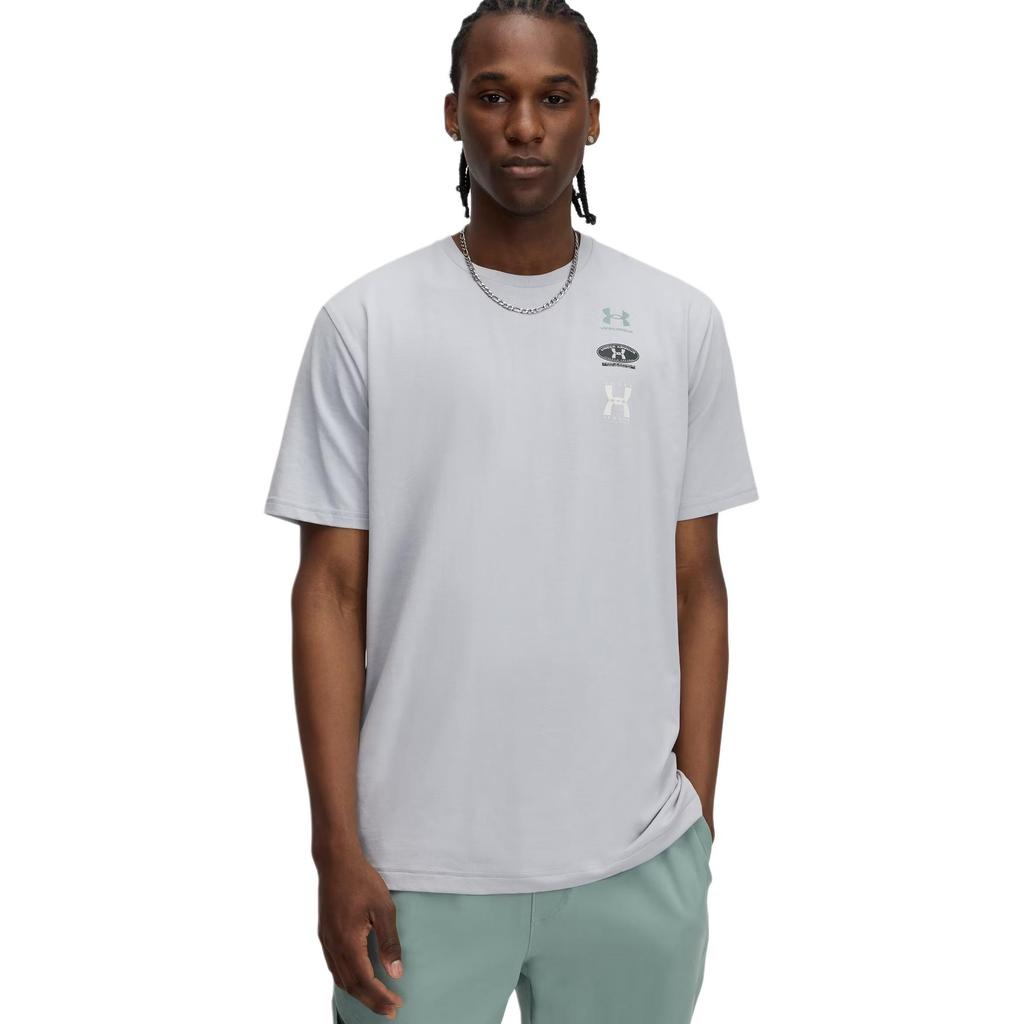 Under Armour SS25 Evol Loose Fit Sports Casual Short Sleeve T-Shirt Men Tops Modern-Gray 1390165-011
