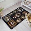 Cat Portraits Pattern Rug Floor Mat for Living Room or Bedroom Soft and Comfortable Carpet a Gift for Birthday and Holiday.