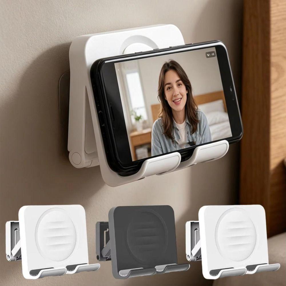 Adhesive Tablet Wall Mount Plastic Desktop Bracket Gifts Phone Tablet Stand Office