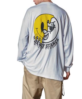 [IMPROVES] [SIDEWAYSTANCE] Drip Smiley Long Sleeve T-Shirt