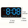 Simple Large Screen Clock Hanging Standing Dual Purpose Clock Wall Clock Multifunction Alarm Clock Temperature Clock
