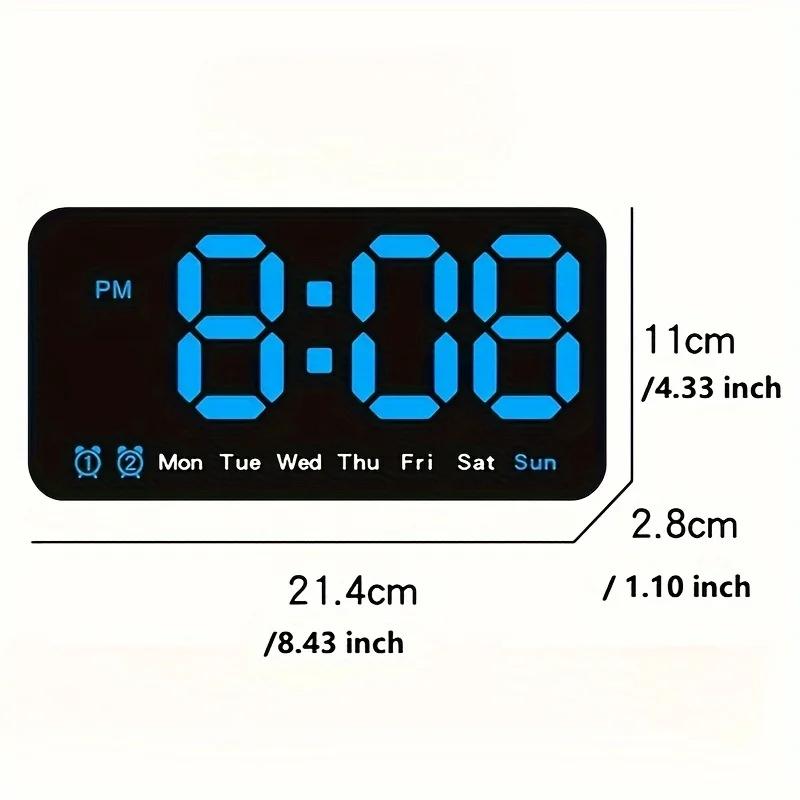 Simple Large Screen Clock Hanging Standing Dual Purpose Clock Wall Clock Multifunction Alarm Clock Temperature Clock