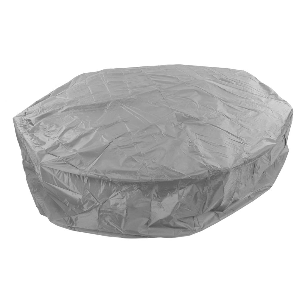 Outdoor Furniture Dust Covers Round Bathtub Cover 190 Silver Polyester Taffeta Hot Tub Waterproof Cover