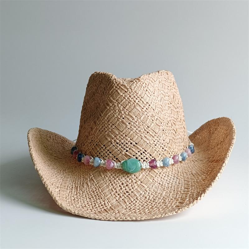 Straw Hat Women's Hat Cowboy New Western Cowboy Sun Hat Spring Knight Hat Men's Jazz Hat Summer Cowboy Hat Sombrero hombre