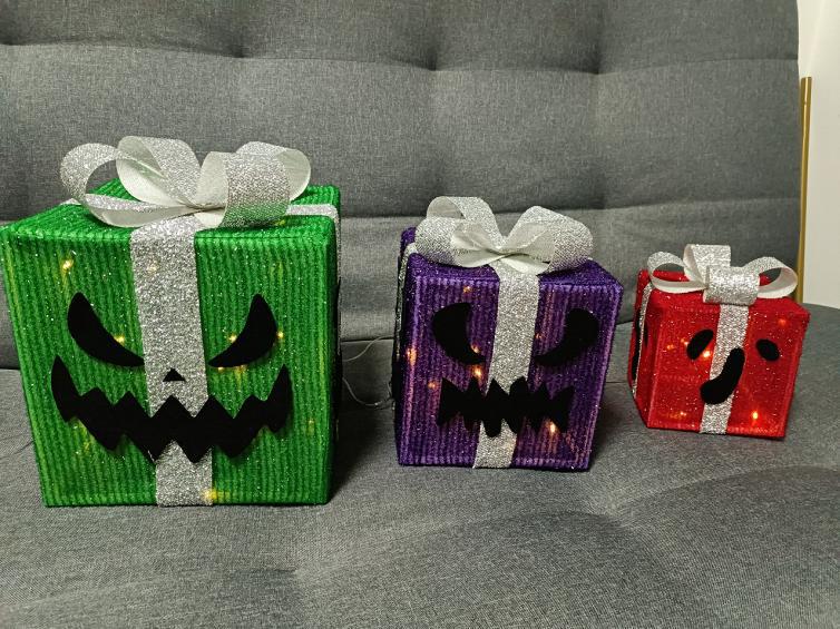 Christmas LED String Lights Gift Set: 3-Piece Decoration for Festive Party Atmosphere