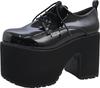 Yosuke Platform Sandals 4460102 Women's Black Enamel, Sizes 24.0cm-24.5cm