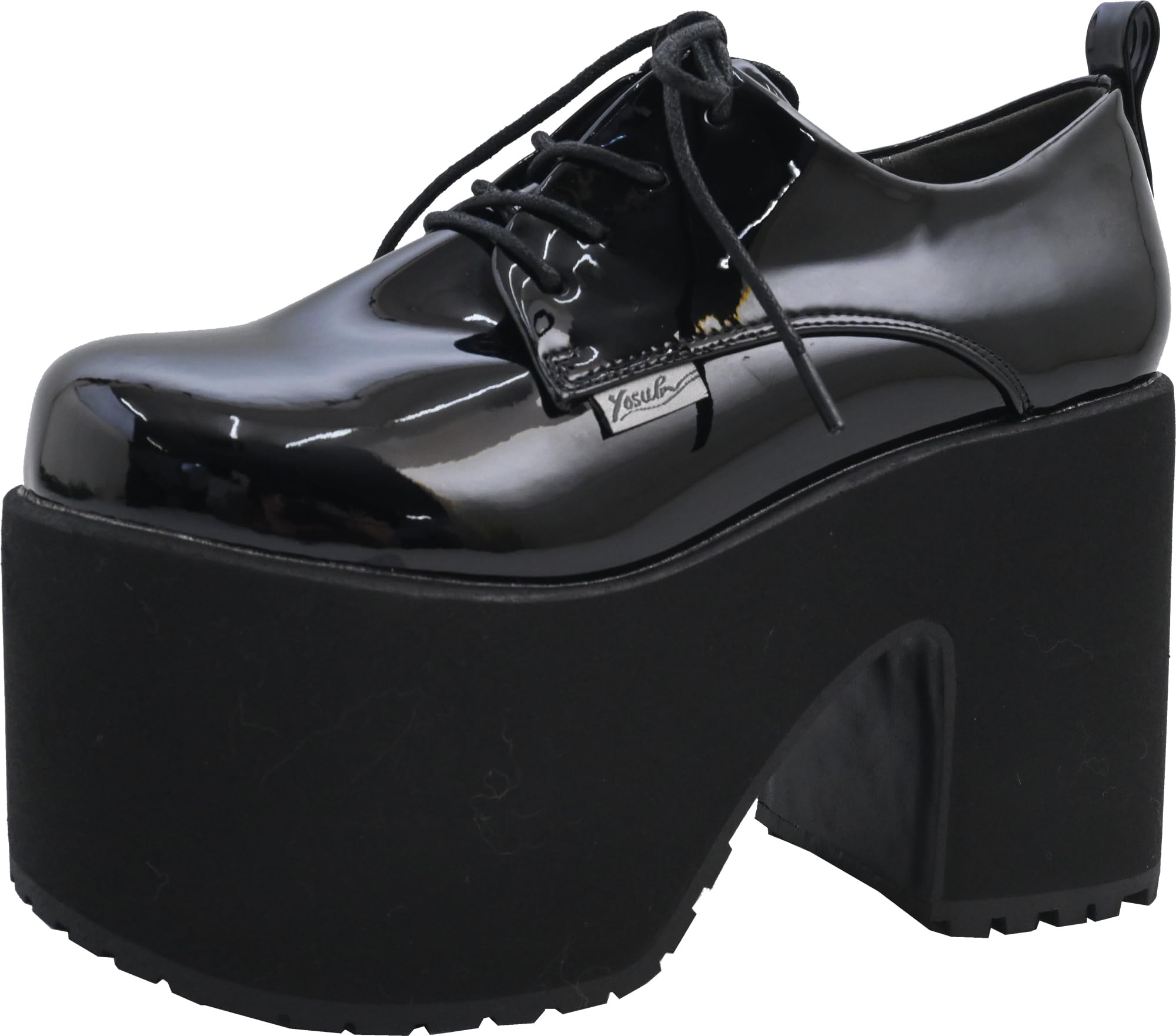 

Босоножки на платформе Yosuke 4460102 Женские Черная эмаль, Размеры 24.0см-24.5см